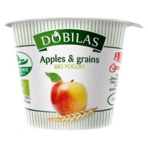 Jogurtas DOBILAS su obuoliais ir grūdais, 125 g